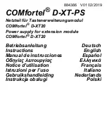 comfortel D-XT-PS Instructions Manual preview