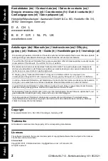 Preview for 2 page of comfortel M-710 Instructions Manual