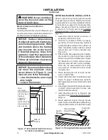 Предварительный просмотр 12 страницы Comfortflame CGCFTNA Owner'S Operation And Installation Manual