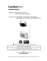 Preview for 1 page of ComfortStar CPP012CD(O) Installation Manual