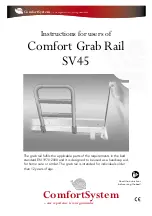 ComfortSystem Comfort Grab Rail SV45 Instruction For Users preview