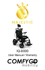 Comfy Go Mobility Majestic IQ-8000 User Manual preview