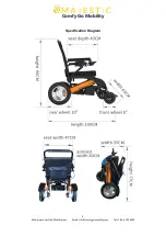 Preview for 5 page of Comfy Go Mobility MAJESTIC PATRIOT 10 Operating Manual