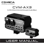 Preview for 1 page of Comica CVM-AX3 User Manual