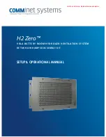 Comm Net Systems H2 Zero Installation And Operational Manual предпросмотр