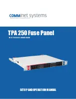 Предварительный просмотр 1 страницы Comm Net Systems TPA 250 Fuse Panel Series Setup And Operation Manual