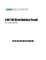 Preview for 3 page of Comm Net Systems v30/30 Setup And Operation Manual