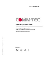 Comm-Tec DaisyNET-RX Operating Instructions Manual предпросмотр