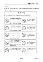 Preview for 7 page of Comm-Tec DaisyNET-RX Operating Instructions Manual