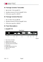 Preview for 8 page of Comm-Tec DaisyNET-RX Operating Instructions Manual