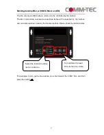 Предварительный просмотр 7 страницы Comm-Tec MMA220 User Manual