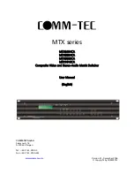 Предварительный просмотр 1 страницы Comm-Tec MTX0404CA User Manual