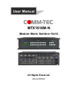 Предварительный просмотр 1 страницы Comm-Tec MTX1616M-N User Manual