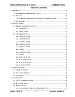 Предварительный просмотр 4 страницы Comm-Tec MTX1616M-N User Manual