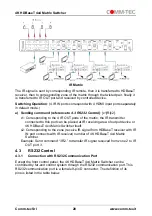 Preview for 20 page of Comm-Tec MTX44UH2 User Manual