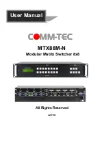 Comm-Tec MTX88M-N User Manual preview