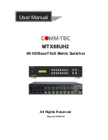 Preview for 1 page of Comm-Tec MTX88UH2 User Manual