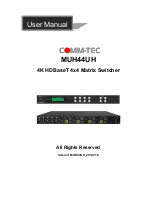 Comm-Tec MUH44UH User Manual preview