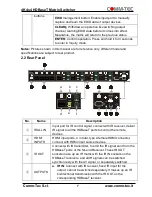 Preview for 8 page of Comm-Tec MUH44UH User Manual