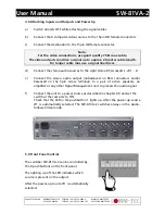 Предварительный просмотр 5 страницы Comm-Tec SW-81VA-2 User Manual