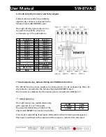 Предварительный просмотр 6 страницы Comm-Tec SW-81VA-2 User Manual