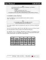 Предварительный просмотр 9 страницы Comm-Tec SW-81VA-2 User Manual