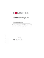 Comm-Tec UP-1200 Operating Instructions Manual preview