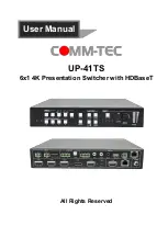 Comm-Tec UP-41TS User Manual предпросмотр