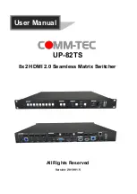 Comm-Tec UP-82TS User Manual preview