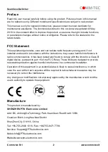 Preview for 2 page of Comm-Tec UP-82TS User Manual