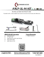 Command access ARLP-UL-M-KIT Installation Instructions Manual preview