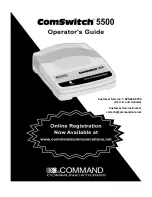 Command Communications ComSwitch 5500 Operator'S Manual preview