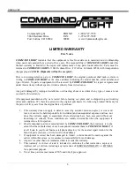 Preview for 5 page of Command Light C-Lite Manual