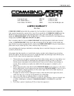 Предварительный просмотр 6 страницы Command Light CL605 User Manual