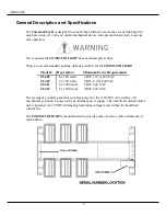 Предварительный просмотр 9 страницы Command Light CL605 User Manual