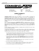 Preview for 5 page of Command Light Knight Series User Manual