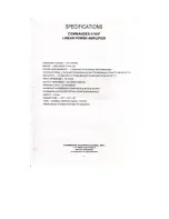 Предварительный просмотр 3 страницы Command Technologies Commander II VHF User Manual