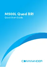 Preview for 1 page of Commander M500L Quad BRI Quick Start Manual