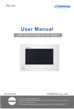 Preview for 1 page of Commax CAV-1020IG+ User Manual