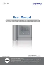 Commax CAV-43MHG User Manual предпросмотр