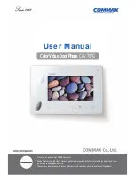 Commax CAV-70PG User Manual предпросмотр