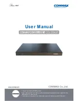 Commax CCU-232AGF User Manual предпросмотр