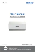 Commax CCU-FS User Manual предпросмотр