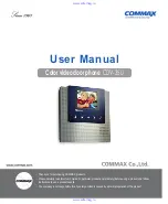 Commax CDV-35U User Manual предпросмотр