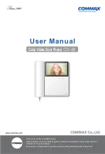 Commax CDV-43K User Manual предпросмотр