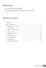 Preview for 2 page of Commax CDV-704MA User Manual