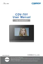 Commax CDV-70Y User Manual preview