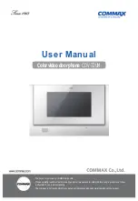 Commax CDV-72UM User Manual предпросмотр