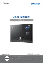 Commax CIOT-1000Y User Manual предпросмотр