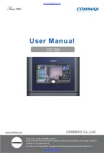 Commax CIOT-700M User Manual предпросмотр